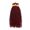 99J Burgundy Bundles Human Hair Jerry Curl Bundles Human Hair 14 14 14 Inch Brazilian Hair 3 Bundle Wine Red Unprocessed Virgin Remy Hair Extensions for Women view 4