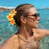 Hawaiian Flower Hair Clips Large Claw Clips for Women Extra Non-Slip Strong Hold Clip for Thick Hair Beach Hair Accessories Orange, Light Yellow, Yellow, Blue view 4