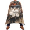Mystical Cat Witch Hat Autumn Barber Capes Professional Barber Hair Cutting Cape, Hair Bib Haircuts 64.9 In x 55.1 In view 2