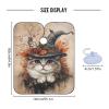 Mystical Cat Witch Hat Autumn Barber Capes Professional Barber Hair Cutting Cape, Hair Bib Haircuts 64.9 In x 55.1 In view 3