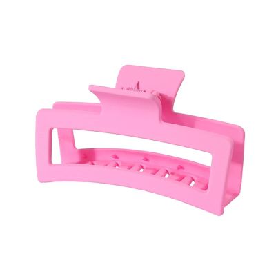 13CM Oversized Solid Color Square Frosted Hair Shark Clip Headdress Hair Accessories Suitable For Women Girls Thick Hair(Rose Red)