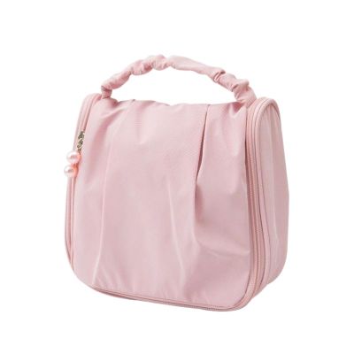 1 Piece Pleated Cute Cloud Makeup Bag Floral Cosmetic Bag Korean INS Fashion Cosmetics Case Hanger Toiletry Bags Portable Makeup Pouch