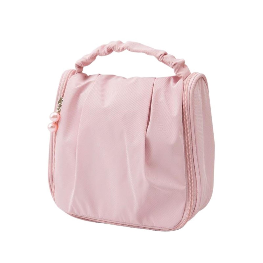 1 Piece Pleated Cute Cloud Makeup Bag Floral Cosmetic Bag Korean INS Fashion Cosmetics Case Hanger Toiletry Bags Portable Makeup Pouch
