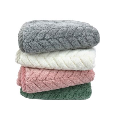 DFWZMQTG Coral Velvet Towel with Thickened and Strong Water Absorption for Washing Faces Dry Hair Gift