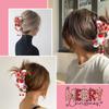 1Pcs Christmas Hair Clips for Women Red Hair Claw Clips Cute Xmas Hair Barrettes with Tassels Designs Winter Shark Clip Hair Accessories for New Year Holiday Outfits & Daily Styling view 4