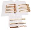 3Pcs/set Metal Hairpins for Women Simple Hollow Out Bangs Side Clips Gold Color Hairgrip Broken Hair Accessories Headwear(NO.7) view 3