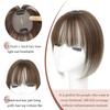 Molefi Human Hair Topper,10 inch Premium Remy Hair Toppers for Women 3 * 3.5 inch Invisible Clip in Bangs for Adding Volume view 2