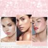 3-color, 3-piece lion series highlighter palette, pearlescent shimmering powder, three-color facial highlighting, waterproof, delicate and silky makeup texture, 0.35 oz per box view 2