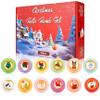 Christmas Bath Bombs, 12 Kids Bath Bombs Advent Calendar 2025 with Surprise Animal Toys Inside for Birthday Xmas Gifts view 1
