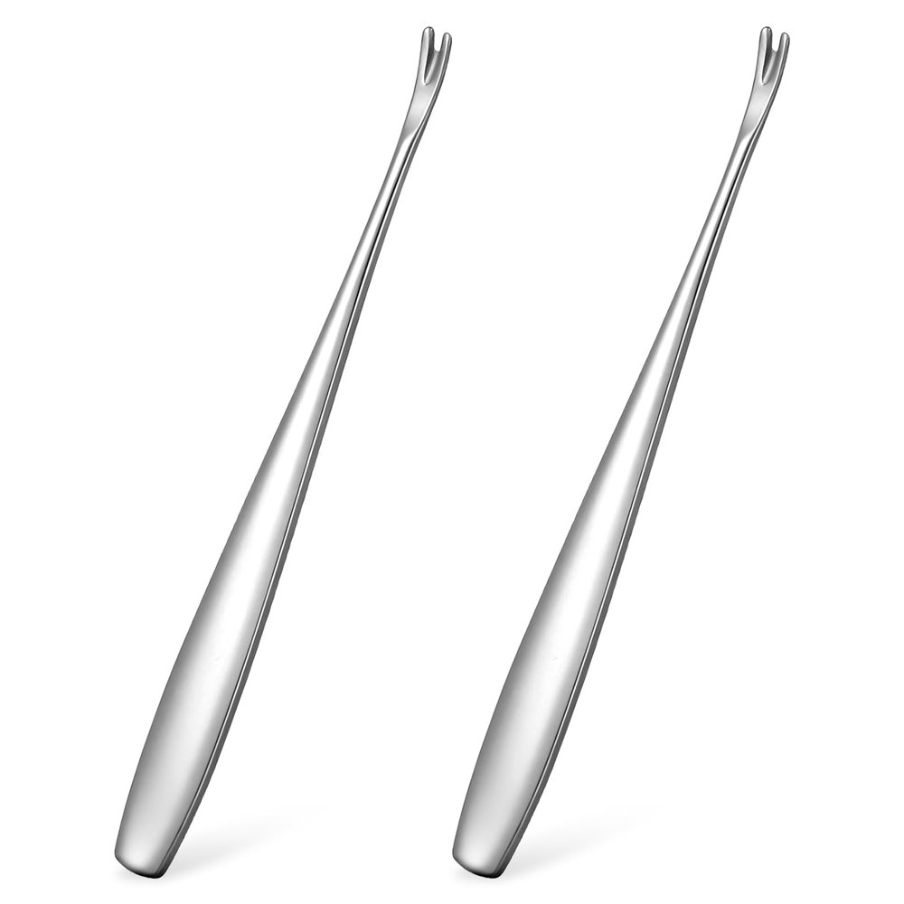 2 Pcs Nail Cuticle Remover Cuticle Pusher Cutter Stainless Steel Dead Skin Remover Tool Professional Manicure Trimmer Tool for Nail Edges