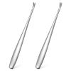 2 Pcs Nail Cuticle Remover Cuticle Pusher Cutter Stainless Steel Dead Skin Remover Tool Professional Manicure Trimmer Tool for Nail Edges view 1