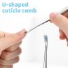 2 Pcs Nail Cuticle Remover Cuticle Pusher Cutter Stainless Steel Dead Skin Remover Tool Professional Manicure Trimmer Tool for Nail Edges view 4