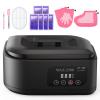 Paraffin Wax Machine for Hands and FeetParaffin Wax Warmer with Auto-Timer and Keep Warm Mode, Paraffin Wax Bath Moisturizing Kit for Arthritis, Skin Hydration, Relax Muscles-Black view 1