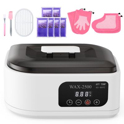 Paraffin Wax Machine for Hands and FeetParaffin Wax Warmer with Auto-Timer and Keep Warm Mode, Paraffin Wax Bath Moisturizing Kit for Arthritis, Skin Hydration, Relax Muscles-White