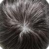 ApexToupees Toupee for Men Real Human Hair Swiss Lace Hairpiece for Men Hair Replacement System Poly Coated Mens Hairpieces Breathable Mens Hair System 6X9-80%Light Density #1B30 1B# OFF BLACK+30%GREY view 4