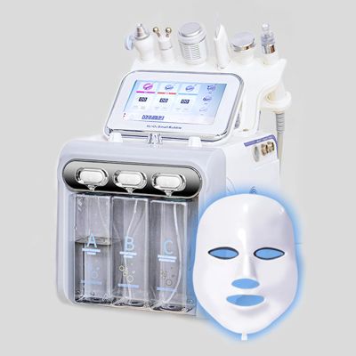 7-in-1 Professional Hydrating Facial Cleansing Brush - Hydrate, Moisturize, Revitalize - for Salons, Spas, and Home Gray