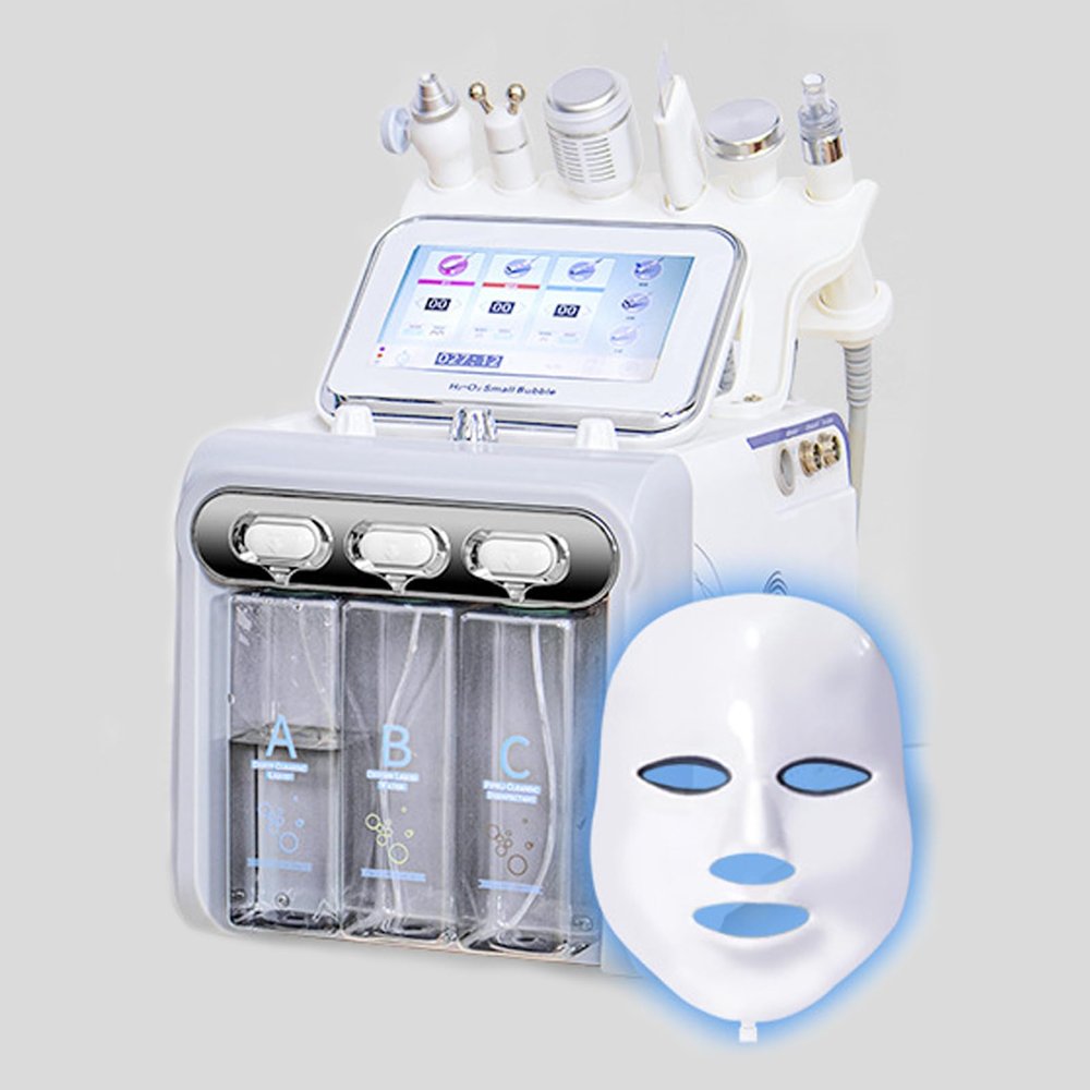 7-in-1 Professional Hydrating Facial Cleansing Brush - Hydrate, Moisturize, Revitalize - for Salons, Spas, and Home Gray