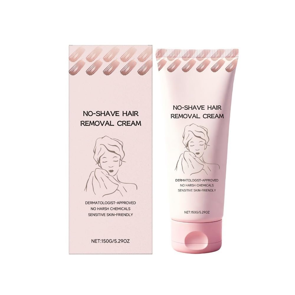 No Shave Hair Removal Cream, Suitable for Sensitive Skin, Moisturizes and Nurtures Skin, Leaving it Soft and Protected after Hair Removal150ML/5.29FL OZ (1)