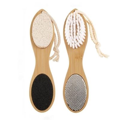 4in1 Foot Brush File with Pumice Stone Foot Rasp Sandpaper Foot Scrubber Brush for Feet Dead Skin Remover for Foot Care Tool