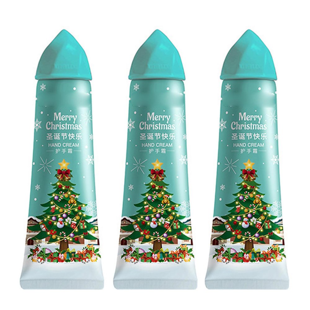 CHICTRY Travel Size Hand Cream Trio Set Winter Moisturizing Lotion for Dry Skin 3 Pack Holiday Gift Tree One Size