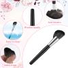 Angled Foundation Brush, Triangle Powder Brush Premium Contour Blush Bronzer Face Makeup Brushes Professional Blush Brushes for Cream Mineral for A Sculpted Look view 3