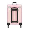 BIAZFYIUW Makeup Train Case, Multi-Functional Large Rolling Makeup Train Case with Aluminum Frame, Travel Beauty Storage for Makeup Artists, Salon Professionals & Home Use (Pink) view 4