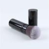 Retractable Kabuki Makeup Brushes,Travel Kabuki Powder Foundation Makeup Brush Powder Foundation Brush Contour Blush Bronzer Face Blender Brush for Blending Liquid, Blush(Black) view 1