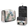 YPPAHHHH Hanging Toiletry Bag for Women Men Travel Peacock Birds Floral Makeup Organizer with Compartments, Waterproof Portable Cosmetic Bag with Hook and Handle view 1