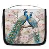 YPPAHHHH Hanging Toiletry Bag for Women Men Travel Peacock Birds Floral Makeup Organizer with Compartments, Waterproof Portable Cosmetic Bag with Hook and Handle view 2