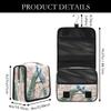 YPPAHHHH Hanging Toiletry Bag for Women Men Travel Peacock Birds Floral Makeup Organizer with Compartments, Waterproof Portable Cosmetic Bag with Hook and Handle view 3