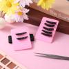 4 Pieces Lash Trays for Lashes Extensions Lash Holder with Adjustable Wrist Strap One Size Eyelash Extension Pallet Stand Holdersfor Makeup Most Eyelash Extension Holder (8-15 mm,Pink) view 3