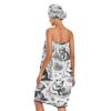 Bulletgxll Bears Eating Honey Women's Shower Wrap Towel Set of 3 Adjustable Spa Body Wrap Super Absorbent Bathrobe with Hair Towel & Headband view 2