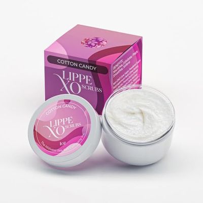The Midwest Sea Salt Company - Cotton Candy Exfoliating Lip Scrub - Lippe XO - Exfoliating Body Scrub