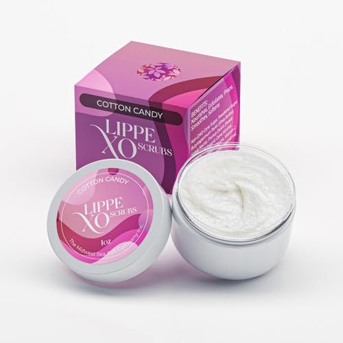 The Midwest Sea Salt Company - Cotton Candy Exfoliating Lip Scrub - Lippe XO - Exfoliating Body Scrub