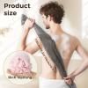 2026 New Exfoliating Shower Towel, Premium Scrub Wash Cloth for Body Face, Exfoliating Towel for Shower Travel Friendly, Quick Drying Durable and Gentle for Sensitive Skin (Black 2pcs) view 2