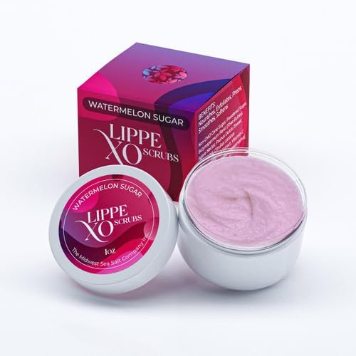 The Midwest Sea Salt Company - Watermelon Sugar Exfoliating Lip Scrub - Lippe XO - Exfoliating Body Scrub