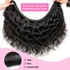 12A Body Wave Bundles Human Hair 100% Unprocessed Brazilian Virgin Human Hair Bundles Extensions Quick Weave Bundles Natural Black Color 24 Inch view 4
