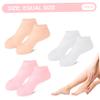 3 Pairs Silicone Socks, Soft Elastic Silicone Socks for Moisturizing Feet, Smooth for Women view 2