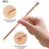 4PCS/Set Blackhead Removal Tool Pimple Cleansing Kit Stainless Steel Acne Extractor with Box Rose Gold view 2