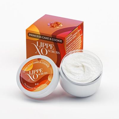 The Midwest Sea Salt Company - Princess Cake & Cookie Exfoliating Lip Scrub - Lippe XO - Exfoliating Body Scrub