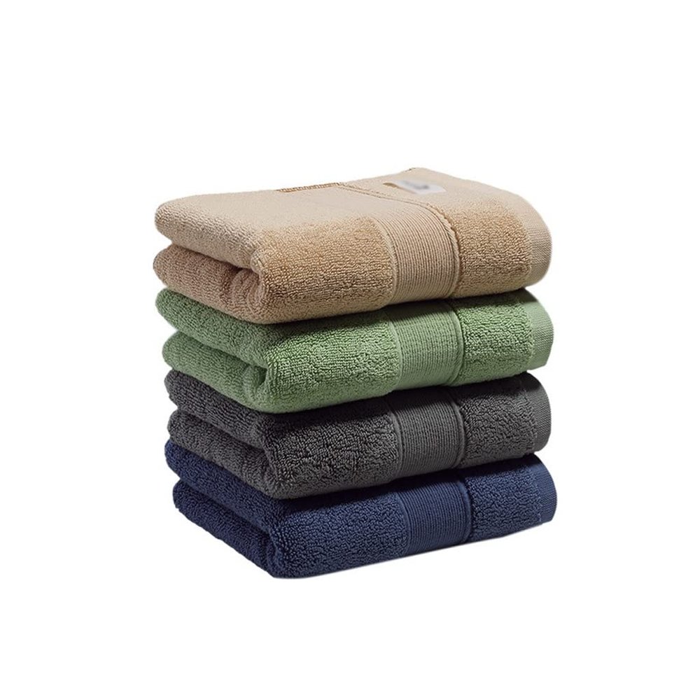 DFWZMQTG Plain Soft Absorbent Face Wash Towel Cotton Household Daily