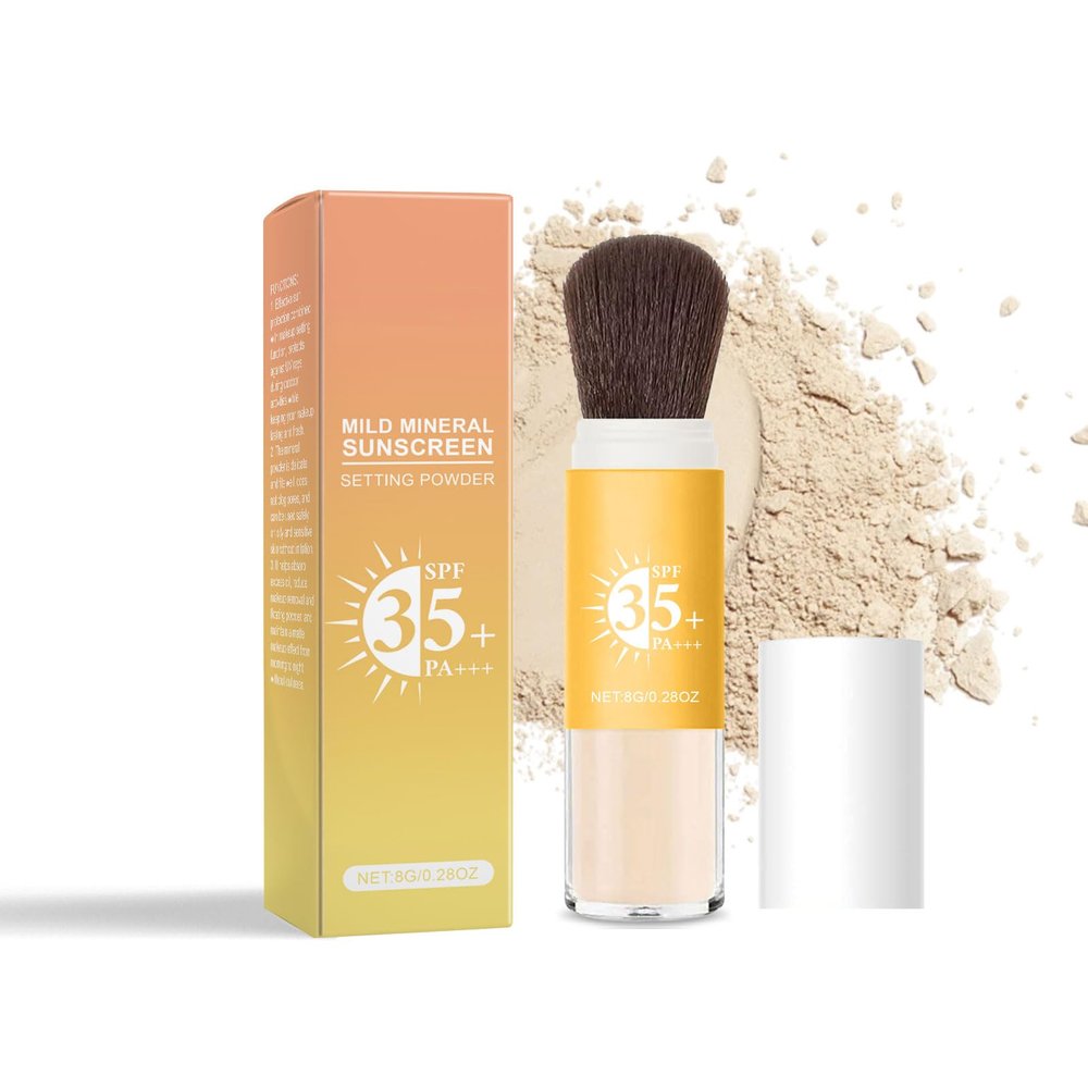 Protective Setting Powder: Oil Control, Moisturizing, Waterproof, Sweat-Resistant, Matte Loose Powder for Long-Lasting Hydrating Finish