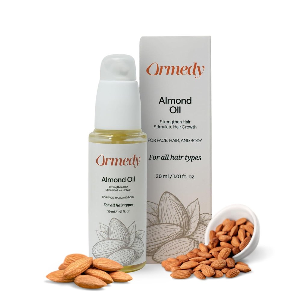 Almond Oil for Face, Hair and Body, Chemical Free, Cruelty Free, 30ml/1.01 fl oz, GMO-Free, Made in India
