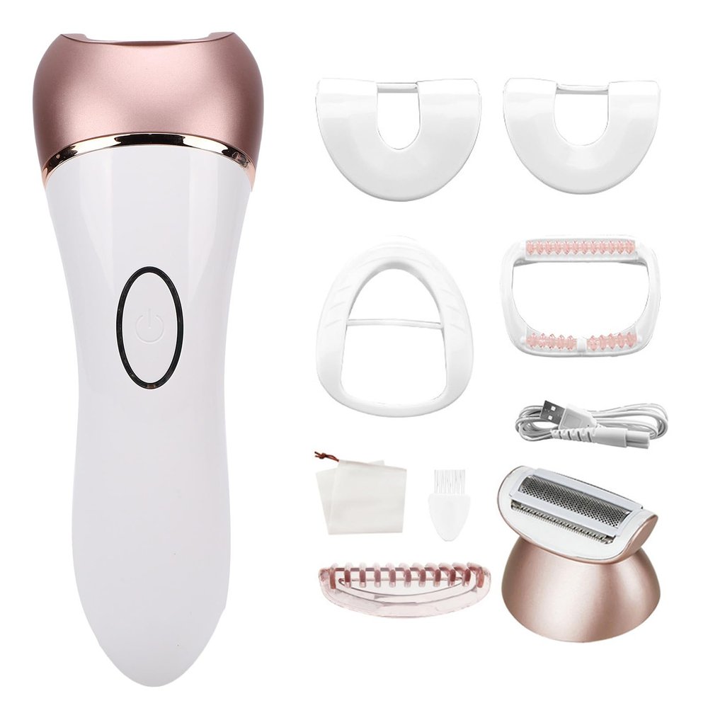 HETHLIF Women Electric Hair Removal 2 in 1 Epilator Trimmer Digital Display Washable Gentle Shaving Legs Underarms Bikini