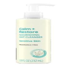 C~alm + Restore Gentle Nourishing Oat Face Cleanser, 7.8 fl. oz, Pack of 1