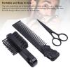 Brrnoo Men Grooming Kit Double Sided Zinc Alloy Beard Comb & Hair Brush for Styling Portable Beard & Hair Grooming Set with Scissors and Storage Bag view 4