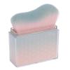 Brrnoo Angled Flat Head Cosmetic Tool Portable Soft Foundation Applicator for Blending, Contouring, Highlighting & Nail Art (Blue to Pink Gradient) view 1