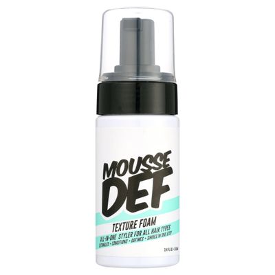 Natural Curl Defining Hair Mousse  Moisturizing Texture Foam for Curly Hair, Travel/Trial Size 3.4 oz  Lightweight, Frizz-Control, Soft Hold (Pack of 1)