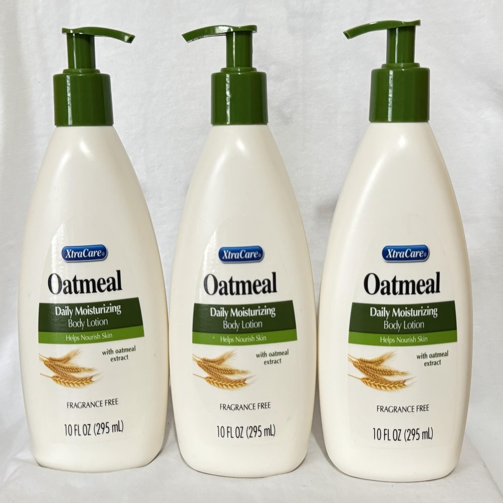 Oatmeal Extra.Care Daily Moisturizing Body Lotion, Soothing Hydration for Dry & Sensitive Skin, 10 fl oz (Pack of 3)