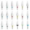 CUN7 5Pc Ceramic Nail Art Drill Bits Rotary Cutter Clean Apparatus for Manicure Milling Machine Accessories Removal Gel Tool .AT7 view 2
